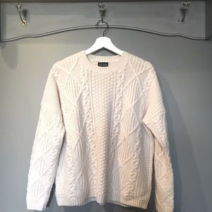 Topshop Cable Knit Sweater